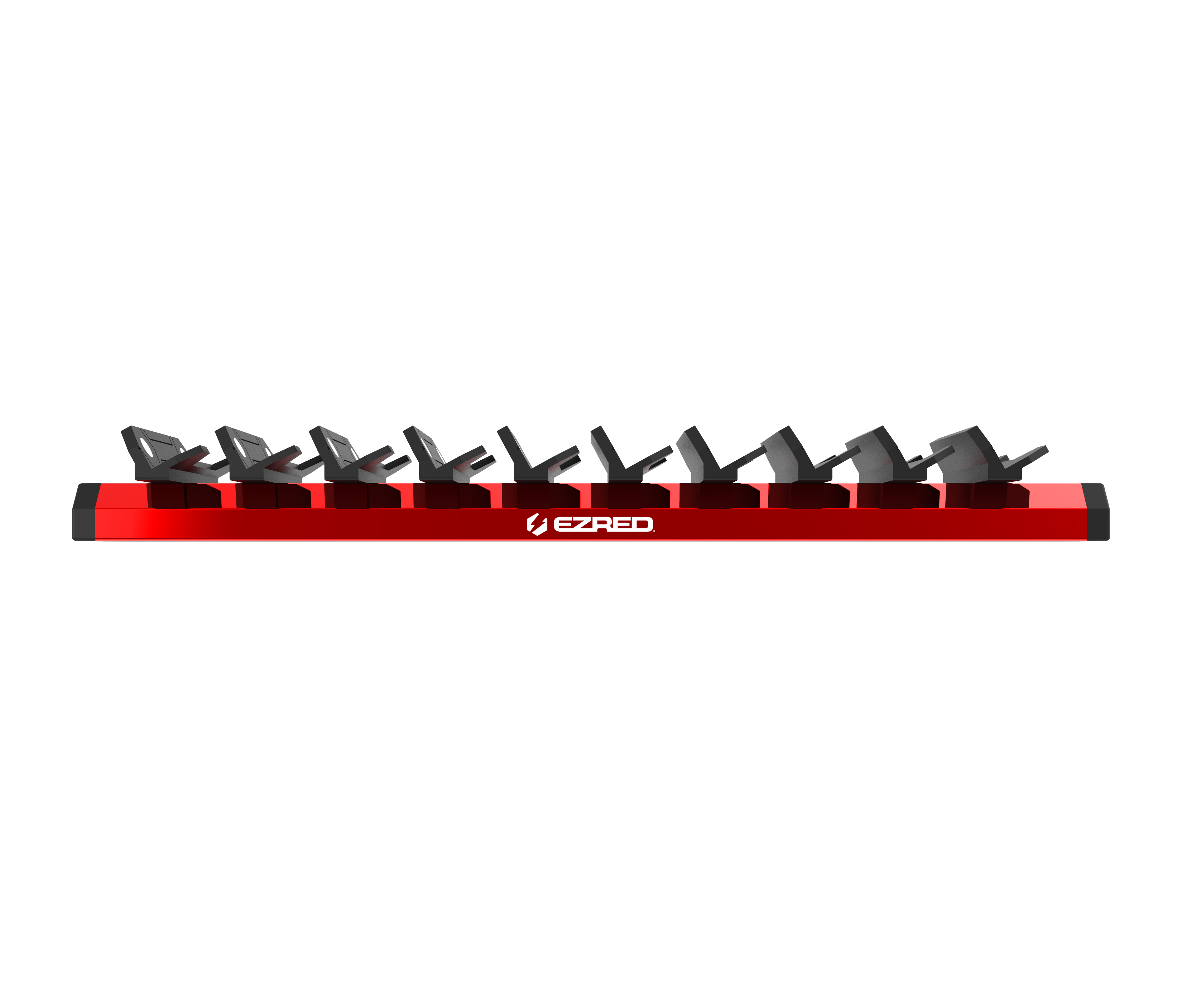 EZ Red WR10-RD 10pc Magnetic Wrench Rack RED 