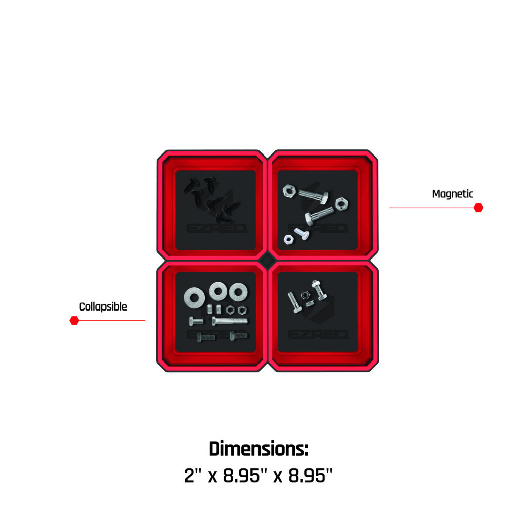EZ Red FLEXIBLE MAGNETIC DOUBLE SOCKET RAIL-RED EZRFSR18-R Brand New - View #9