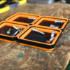 Expandable Magnetic Parts Quad Tray - Orange - Image 5